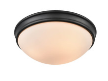 Millennium 5225-MB - 3-Light Flushmount Ceiling Light Matte Black