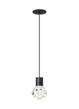 Visual Comfort & Co. Modern Collection 700TDKIRAP1BB-LED930 - Modern Kira dimmable LED Ceiling Pendant Light in a Black finish