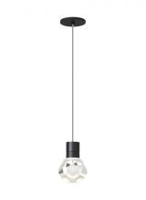 Visual Comfort & Co. Modern Collection 700TDKIRAP1YB-LEDWD - Modern Kira dimmable LED Ceiling Pendant Light in a Black finish