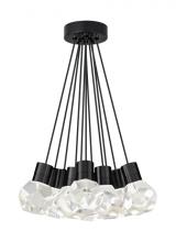 Visual Comfort & Co. Modern Collection 700TDKIRAP11BB-LEDWD - Modern Kira dimmable LED Ceiling Pendant Light in a Black finish