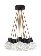 Visual Comfort & Co. Modern Collection 700TDKIRAP11PB-LED930 - Modern Kira dimmable LED Ceiling Pendant Light in a Black finish