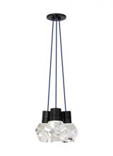 Visual Comfort & Co. Modern Collection 700TDKIRAP3UB-LEDWD - Modern Kira dimmable LED Ceiling Pendant Light in a Black finish