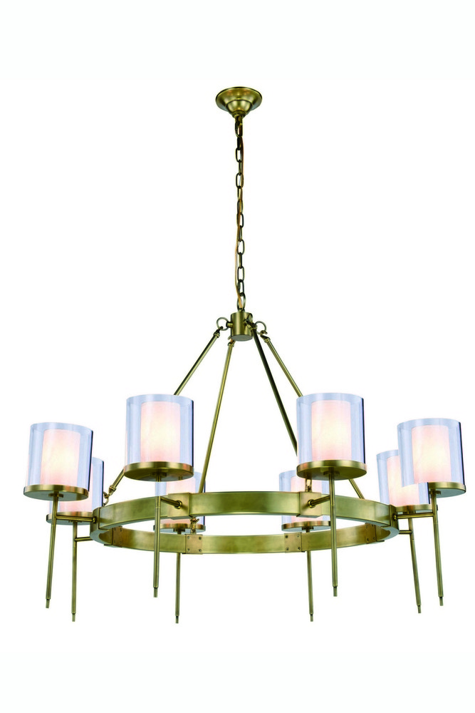 Bradford 8 light Burnished Brass Chandelier