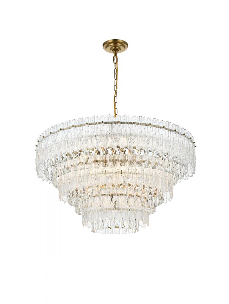 Emilia 31 Inch Pendant Light in Satin Gold