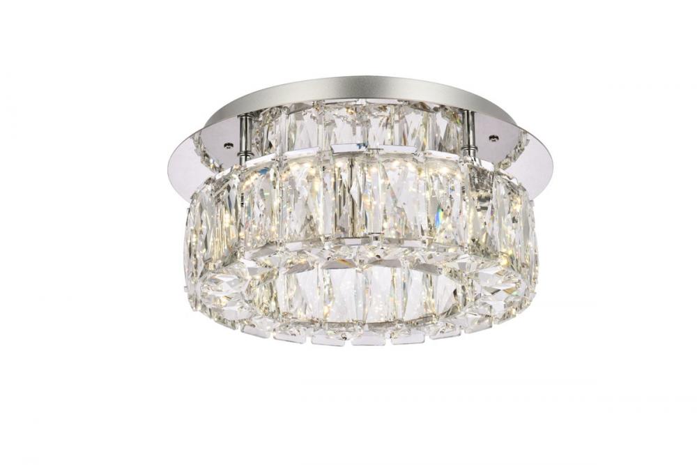 Monroe 12 Inch LED Single Flush Mount in Chrome