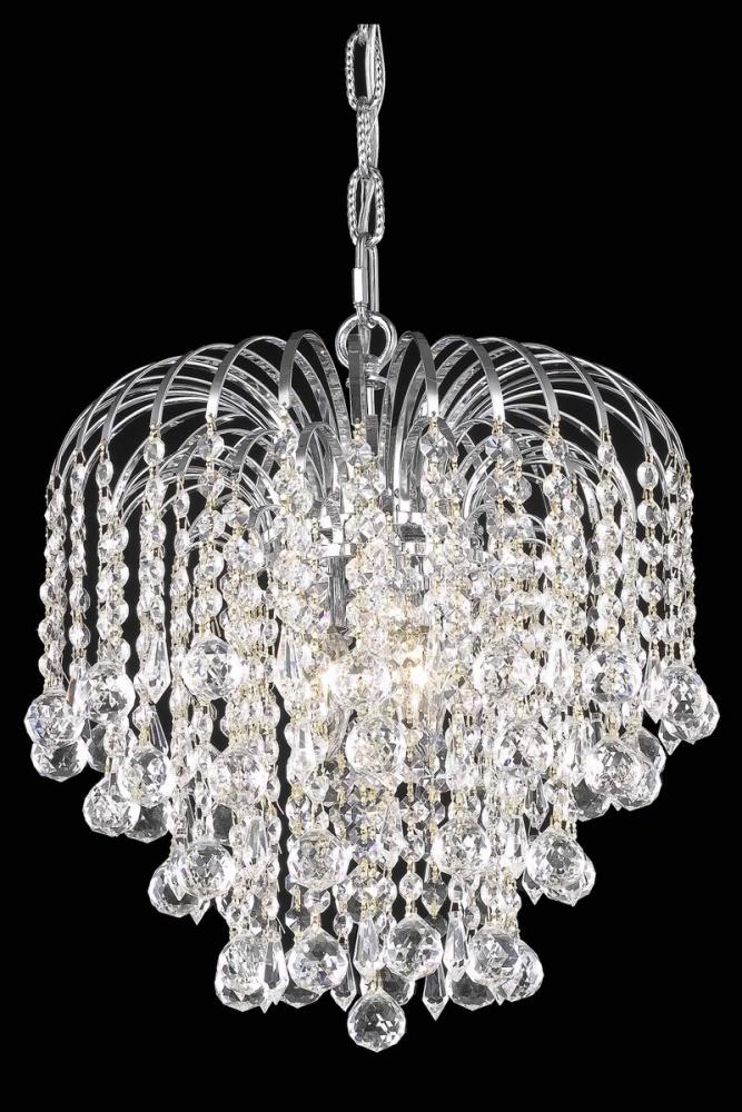 Addison Collection Pendant D14in H12in Lt:3 Chrome Finish