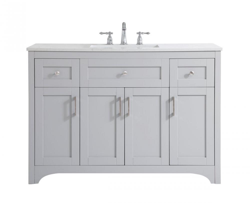 48 Inch Single Bathroom Vanity in Grey