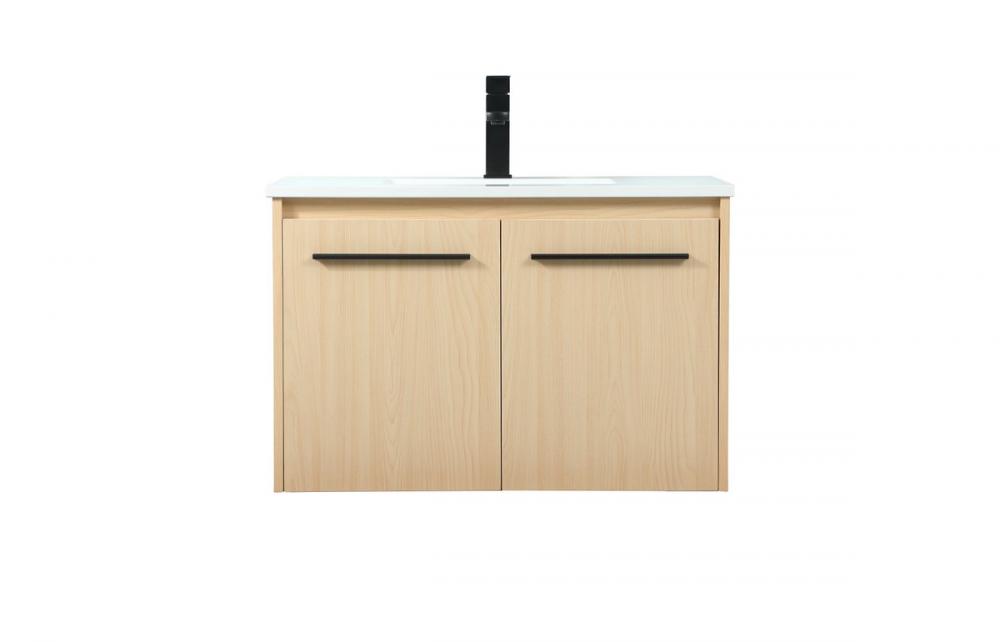 30 Inch Single Bathroom Vanity in Maple