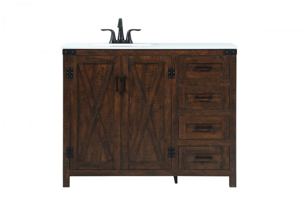 42 Inch Single Bathroom Vanity in Expresso