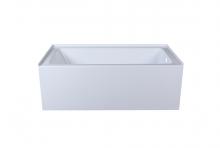 Elegant BT202-R3260GW - Alcove Soaking Bathtub 32x60 Inch Right Drain in Glossy White