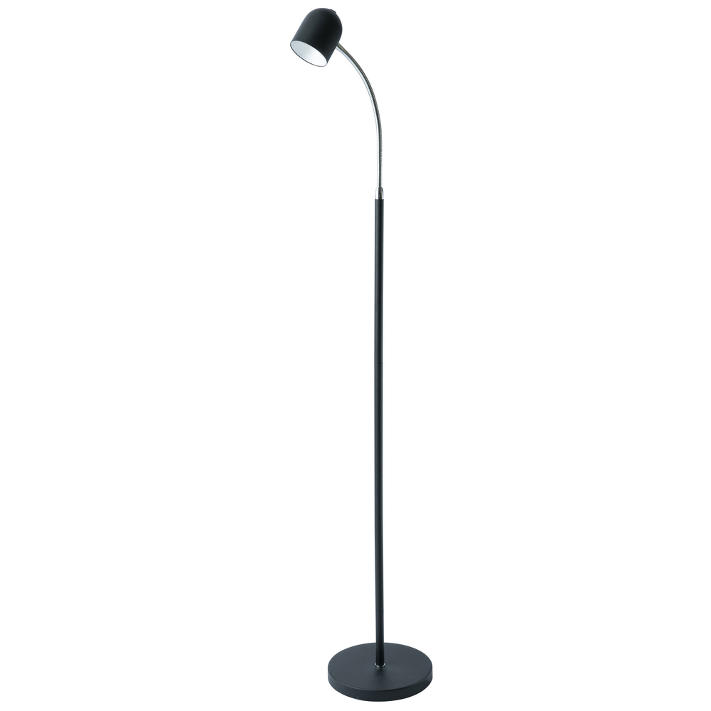 5W Floor Lamp, Satin Black Finish