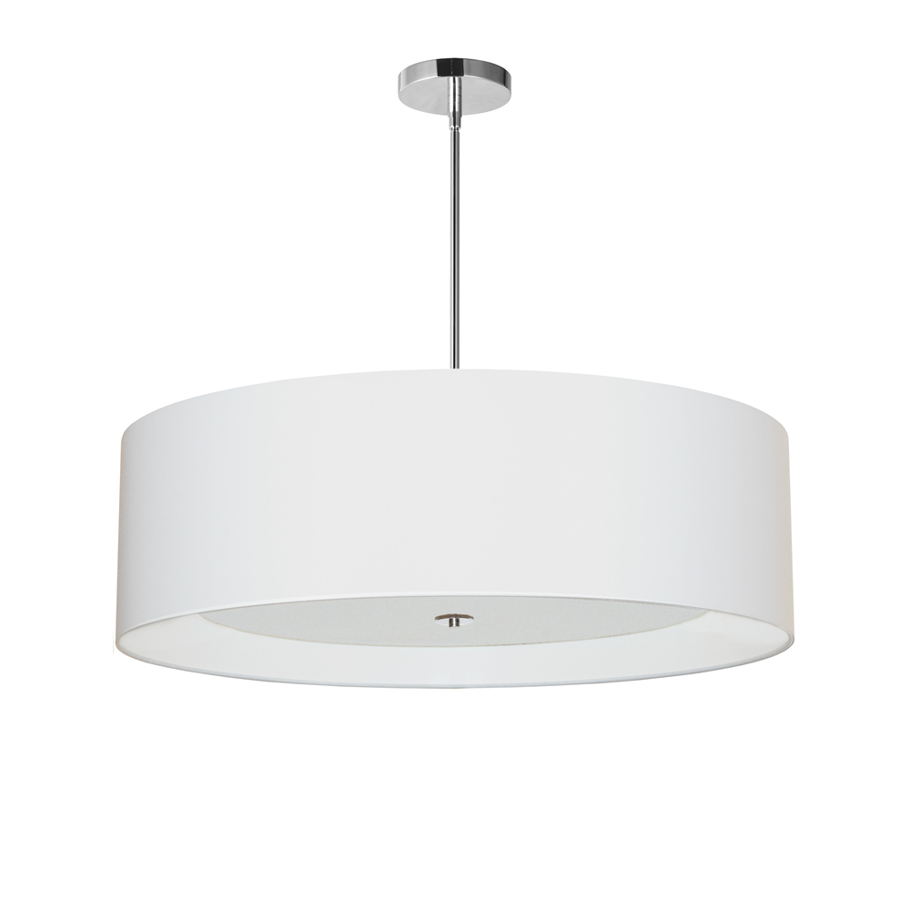 4LT Helena Pendant PC, White w/White Diffuser