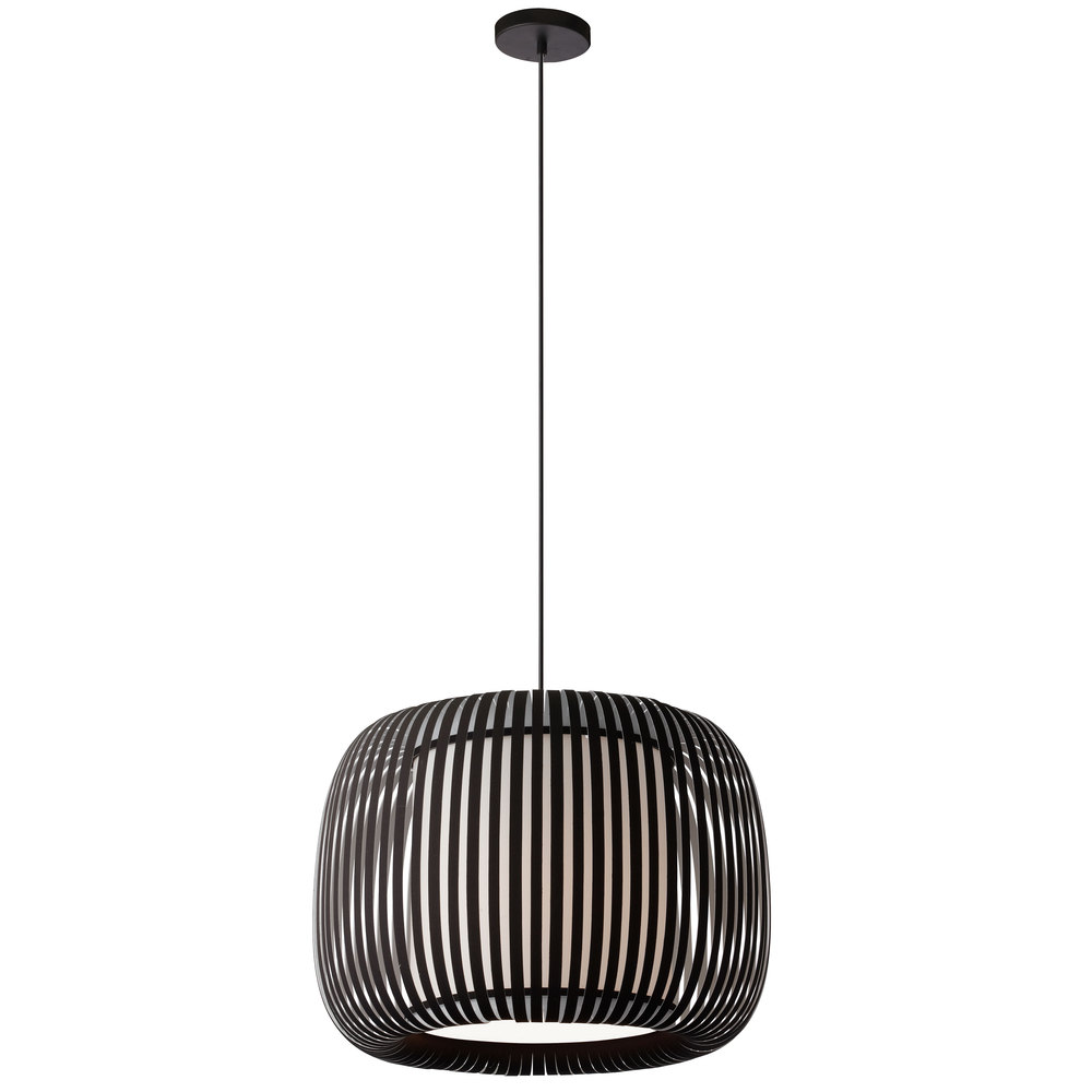 1LT Pendant Slit Shade JTone Black Black