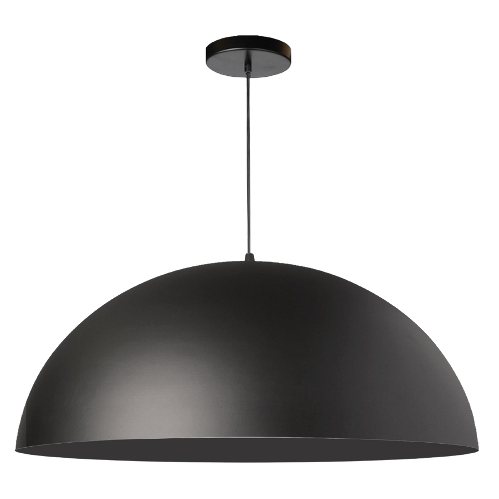 1LT Incandescent 20" Pendant,  Matte Black