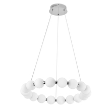 Dainolite SHE-2432LEDC-PC - 24W Chandelier, PC w/ WH Acrylic Diffuser