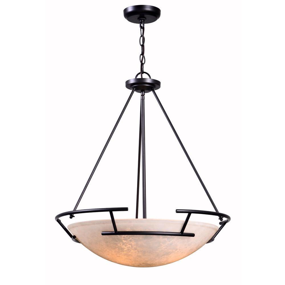 Ava Collection 3-Light Oil Rubbed Bronze Indoor Pendant