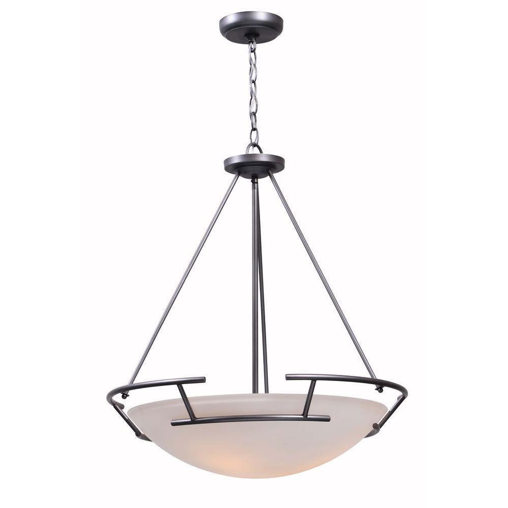 Ava Collection 3-Light Brushed Nickel Indoor Pendant