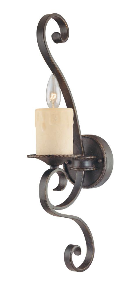 Stafford Collection 1-Light Dark Antique Bronze Wall Sconce