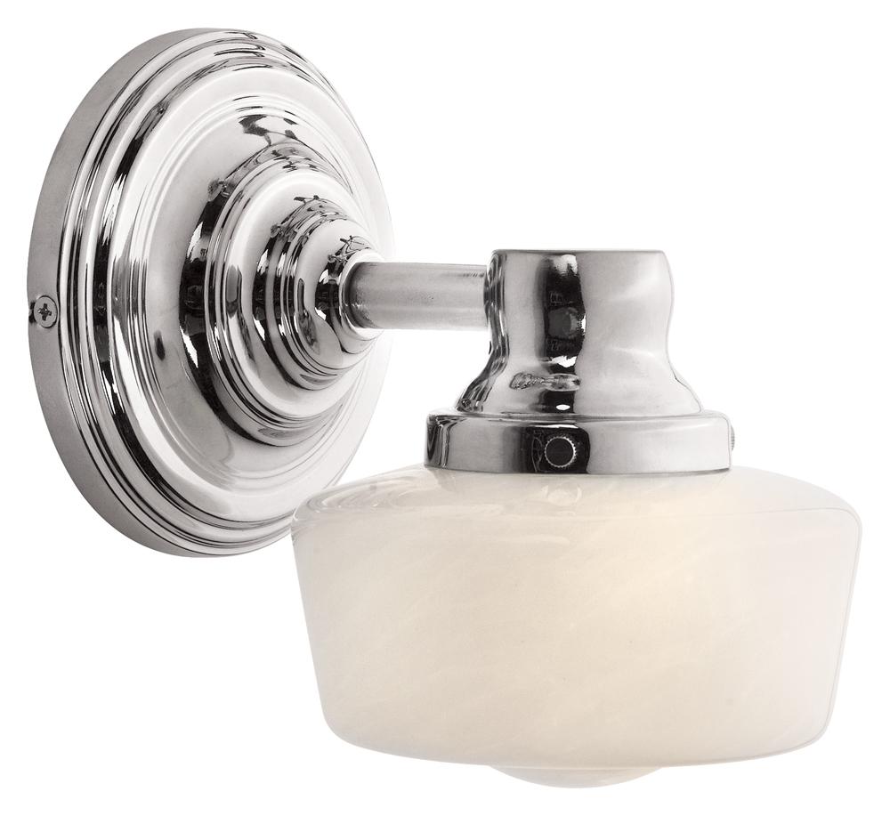 1-Light Chrome Bath Sconce