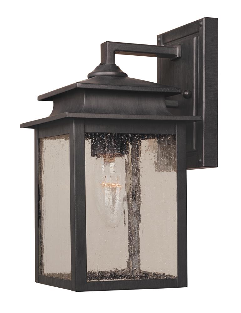 Sutton Collection 1-Light Rust Outdoor Wall Sconce