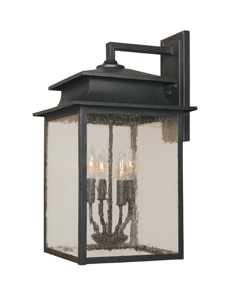 Sutton Collection 4-Light Rust Outdoor Sconce