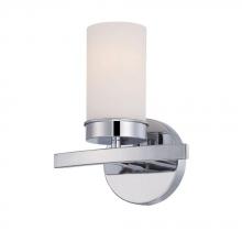 World Imports WI972808 - Kandinsky Collection Chrome Sconce with Opal Glass Shade