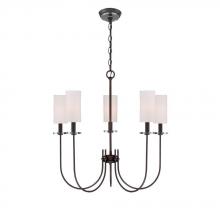 World Imports WI973697 - Monroe Collection 5-Light Bronze Chandelier