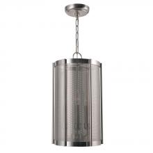 World Imports WI893337 - Xena Collection 3-Light Brushed Nickel Indoor Pendant