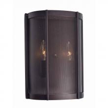 World Imports WI892329 - Xena Collection 2-Light Euro Bronze Indoor Wall Sconce