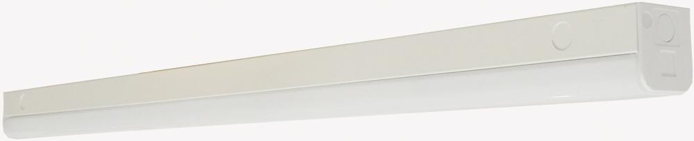 LED 4 ft.- Slim Strip Light - 38W - 5000K - White Finish - with Knockout