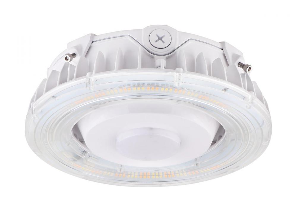 LED Canopy Fixture; 25 Watt; CCT Selectable; White Finish; 100-277 Volt