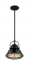 Nuvo 60/7063 - Upton - 1 Light Pendant with- Black and Silver & Black Accents Finish