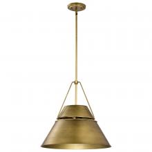 Nuvo 60/7778 - Adina 3 Light Large Pendant; Natural Brass Finish