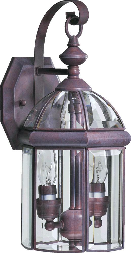 Two Light Cobblestone Wall Lantern