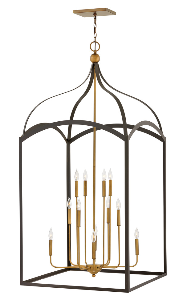 Double Extra Large Three Tier Open Frame Chandelier