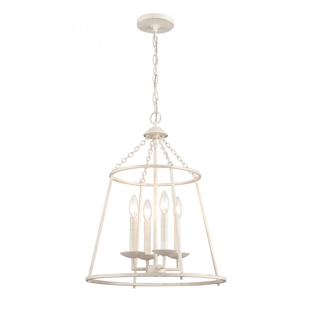 Joanie 17.25'' Wide 4-Light Pendant - Antique White