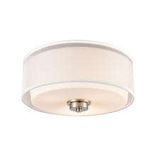 ELK Home CN300232 - Thomas - Market Square 13'' Wide 3-Light Flush Mount - Brushed Nickel