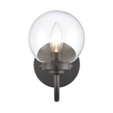 ELK Home EC89930/1 - Fairbanks 8.5'' High 1-Light Sconce - Matte Black with Clear