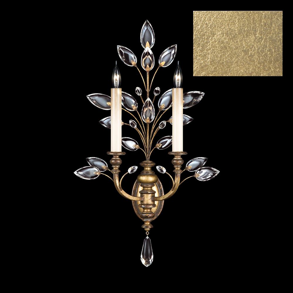 Crystal Laurel 28" Sconce